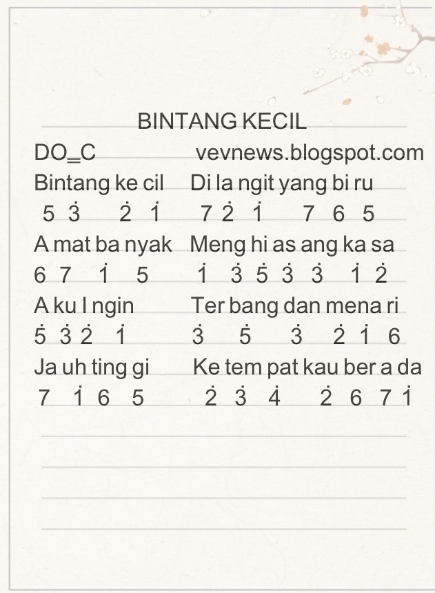 Detail Bintang Kecil Di Langit Yang Biru Nomer 38