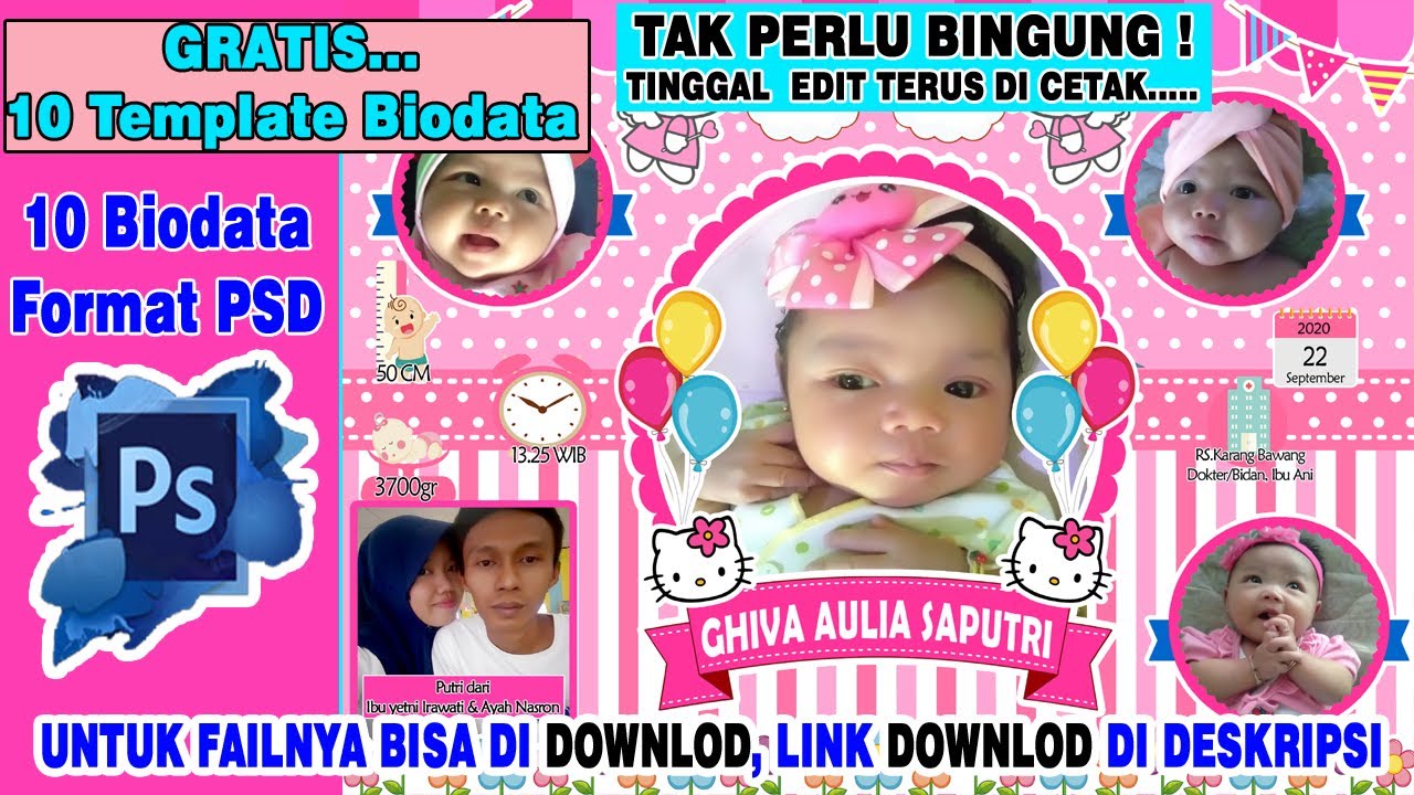 Detail Biodata Bayi Nomer 44