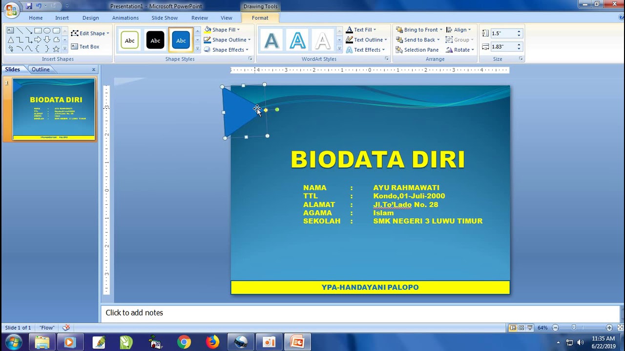 Detail Biodata Power Point Nomer 14