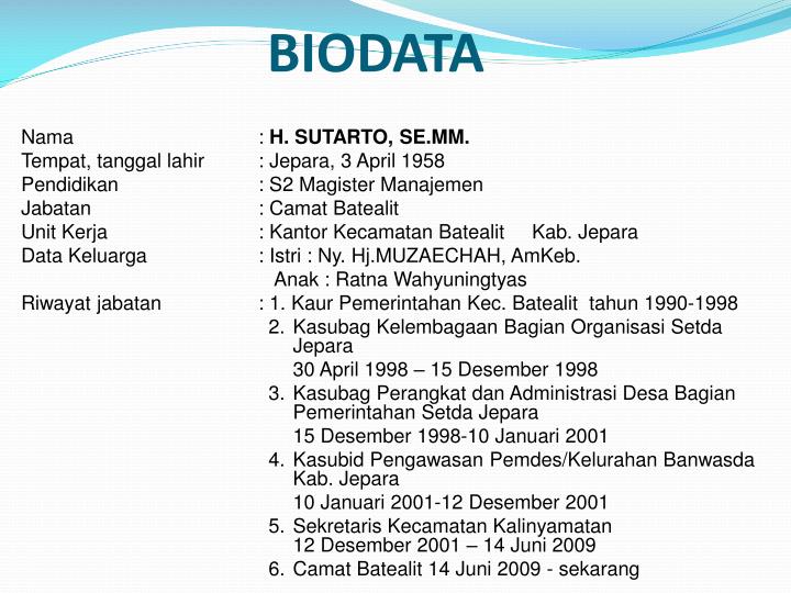 Detail Biodata Power Point Nomer 20