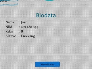 Detail Biodata Power Point Nomer 32