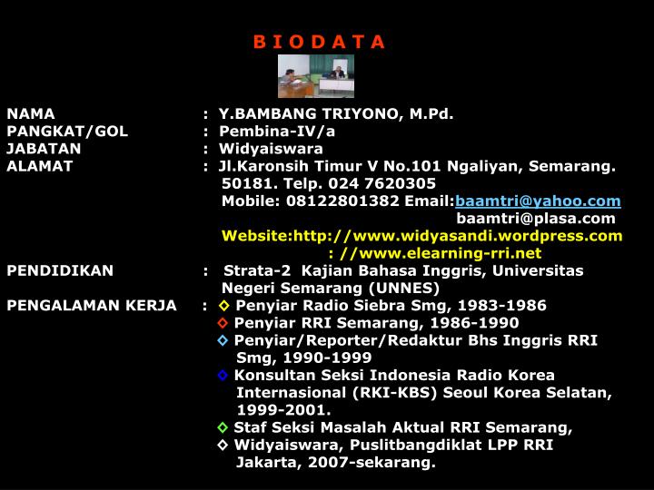 Detail Biodata Power Point Nomer 41