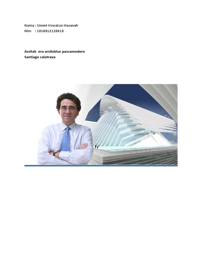 Detail Biografi Santiago Calatrava Nomer 18
