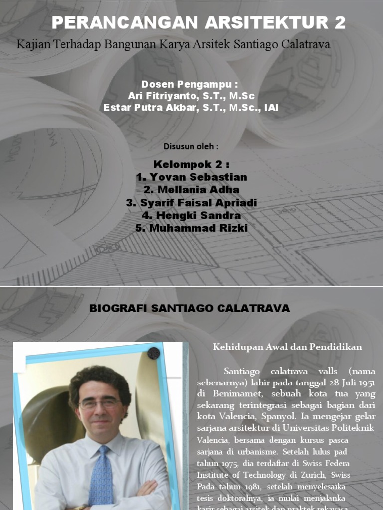 Detail Biografi Santiago Calatrava Nomer 31