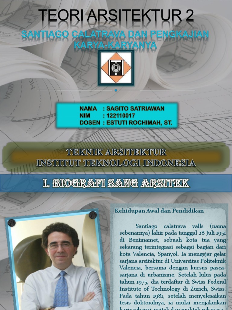 Detail Biografi Santiago Calatrava Nomer 32