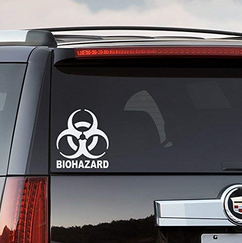 Detail Biohazard Sticker On Car Nomer 2