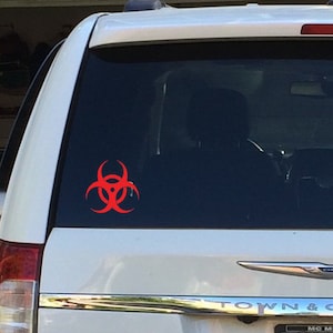 Detail Biohazard Sticker On Car Nomer 18