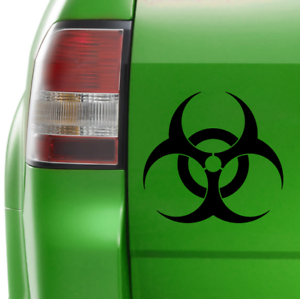 Detail Biohazard Sticker On Car Nomer 47