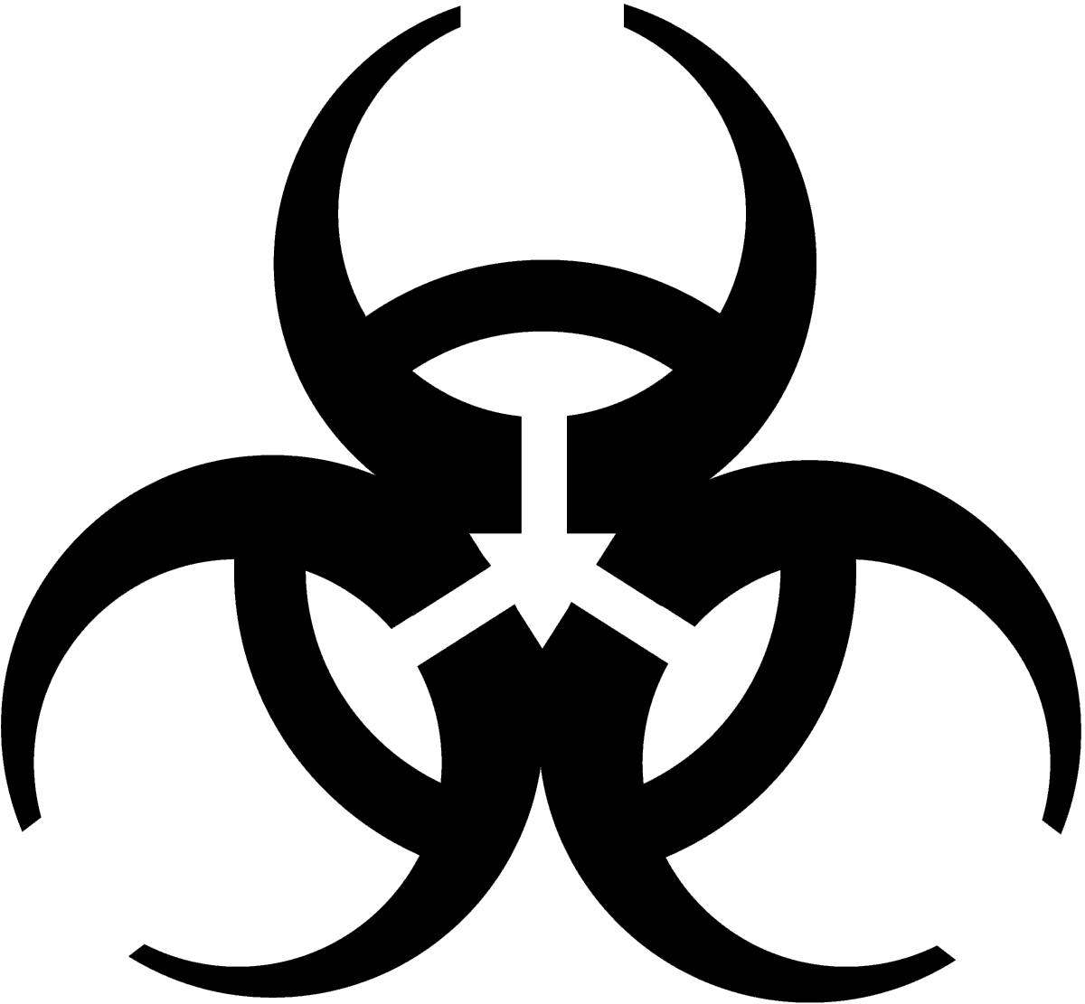 Biohazard Symbol No Background - KibrisPDR