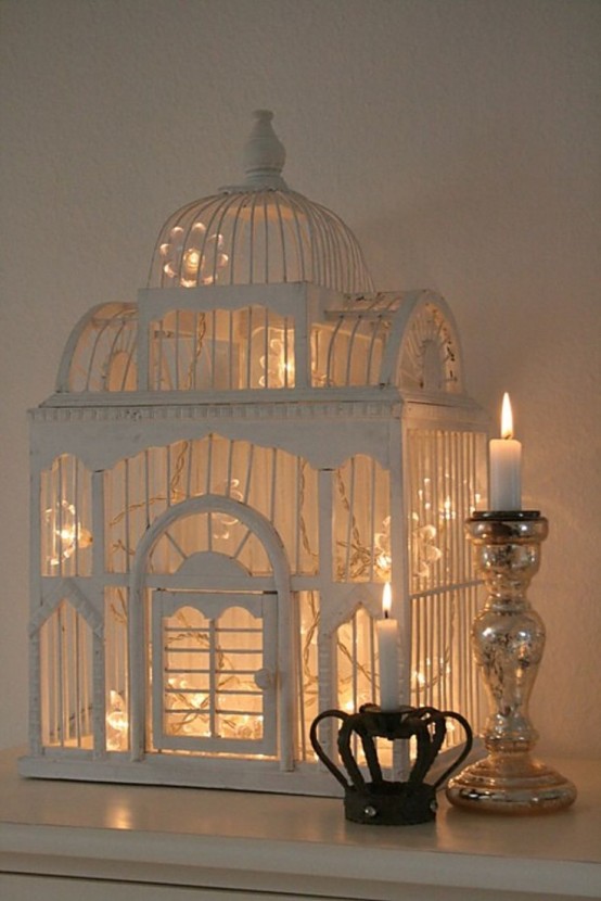 Detail Bird Cage With Fairy Lights Nomer 39