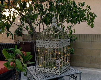Detail Bird Cage With Fairy Lights Nomer 54