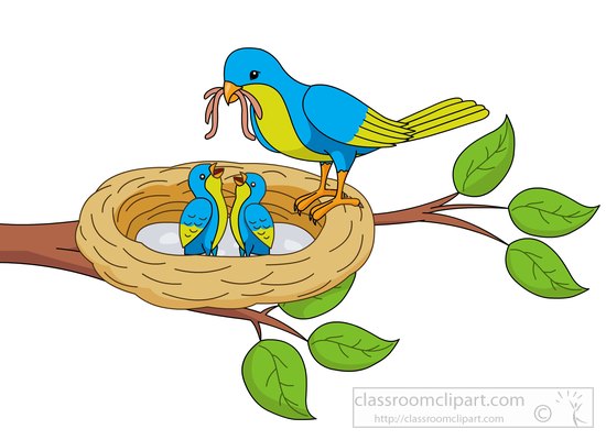 Detail Bird In A Nest Clipart Nomer 30