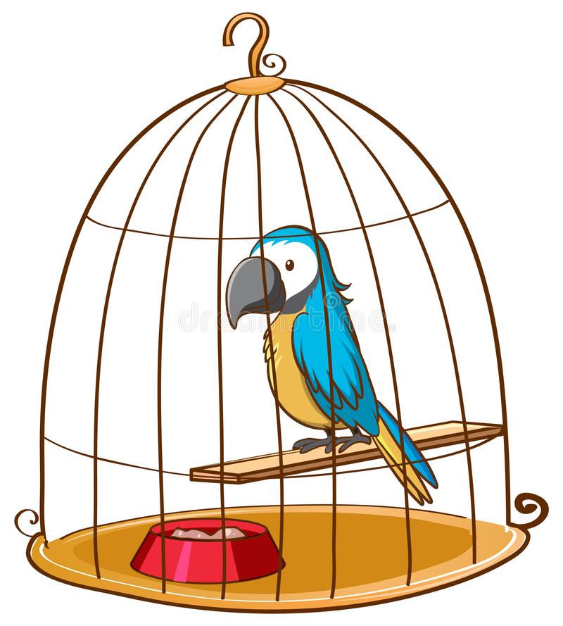 Detail Bird In Cage Clipart Nomer 17