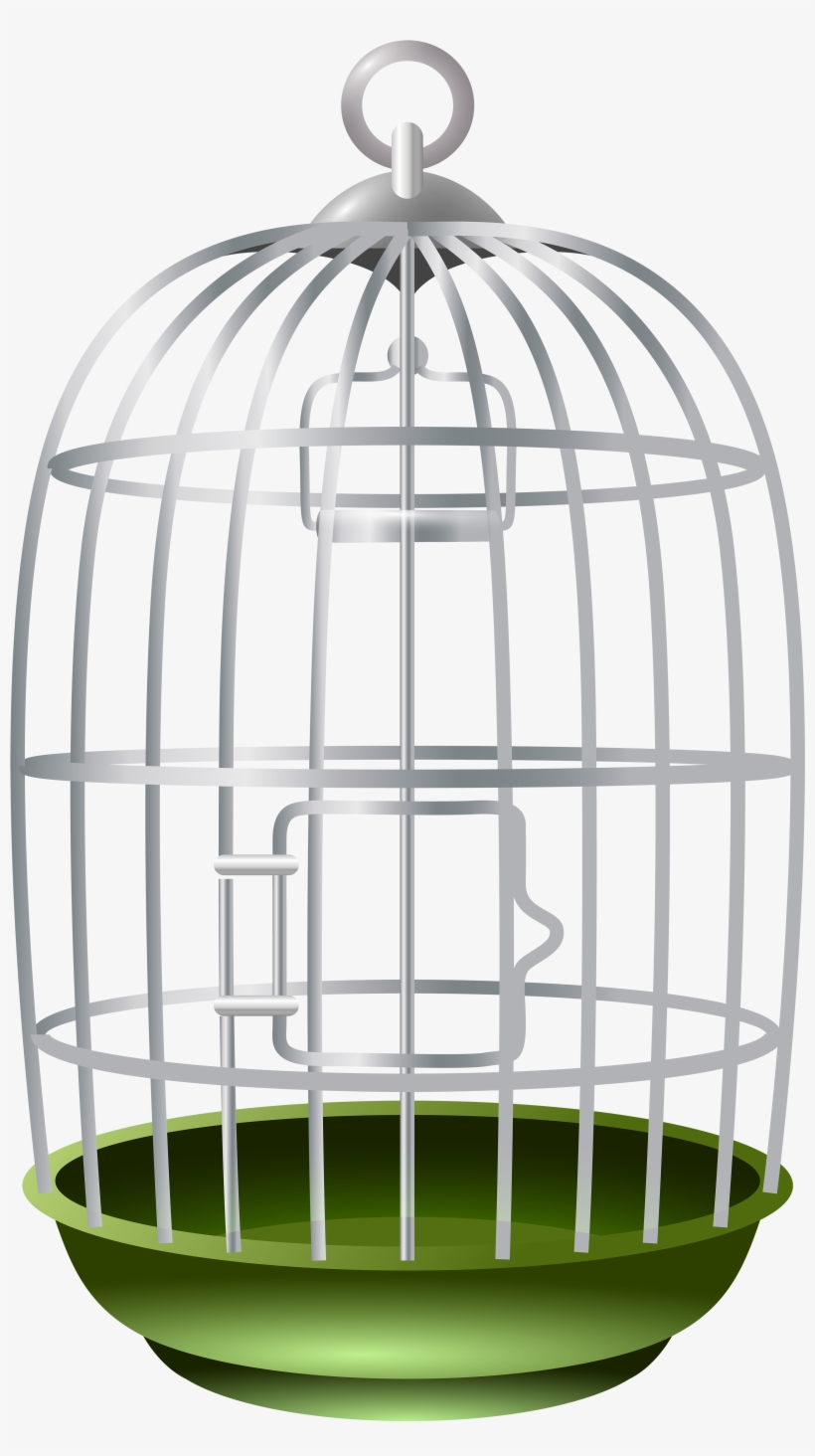 Detail Bird In Cage Clipart Nomer 27