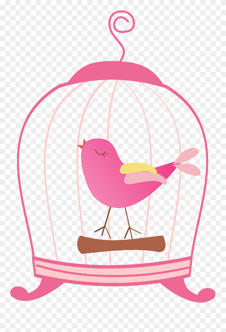 Detail Bird In Cage Clipart Nomer 29