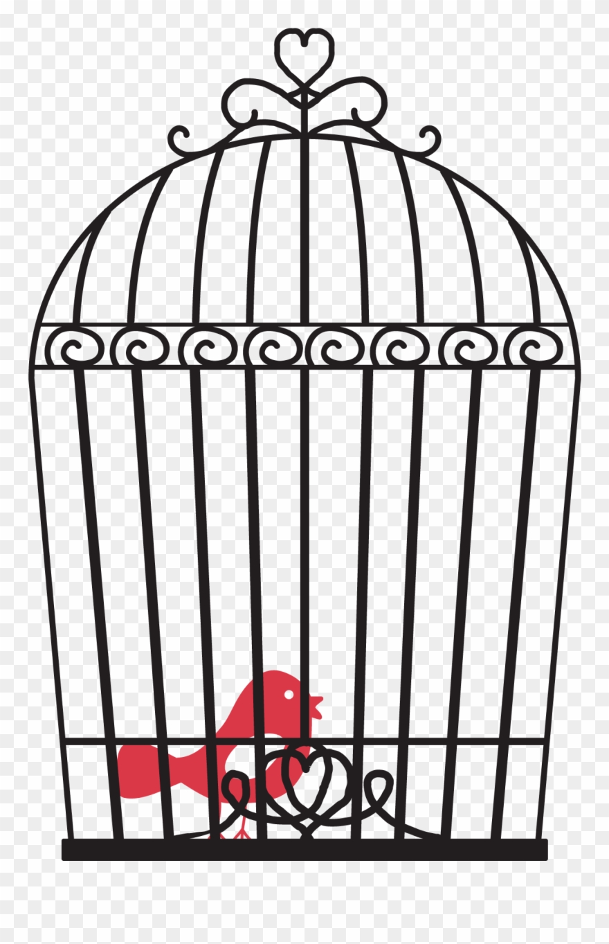 Detail Bird In Cage Clipart Nomer 33