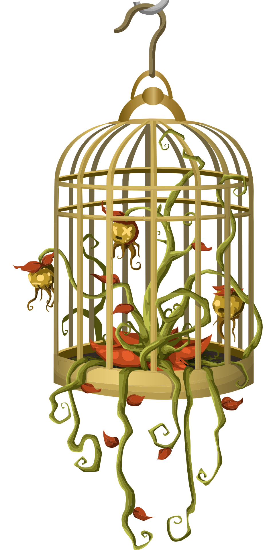 Detail Bird In Cage Clipart Nomer 43