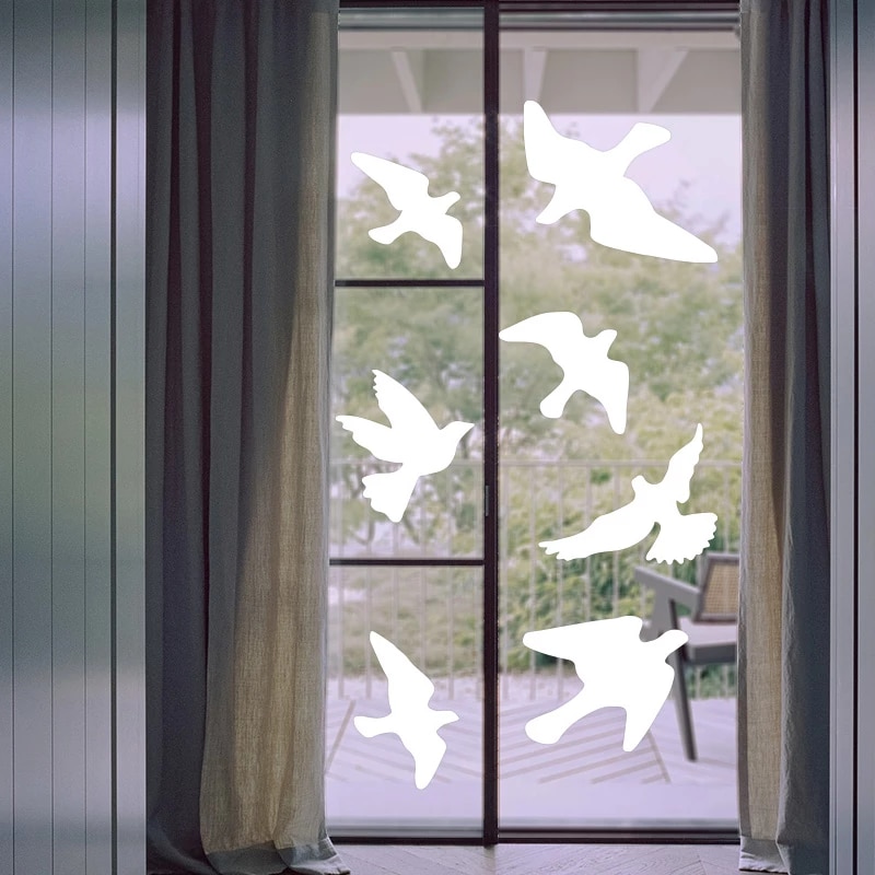 Detail Bird Silhouette Window Stickers Nomer 44