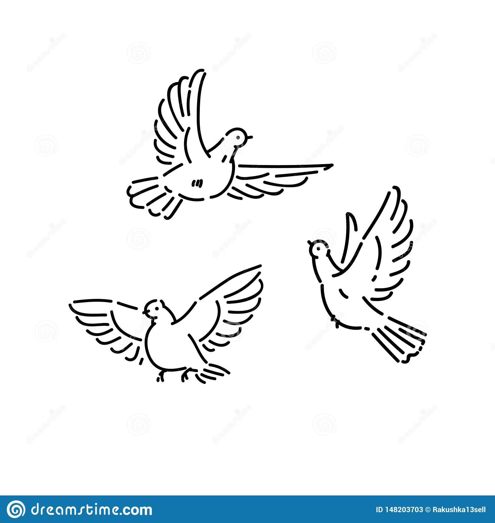 Detail Birds Clipart Black And White Nomer 25