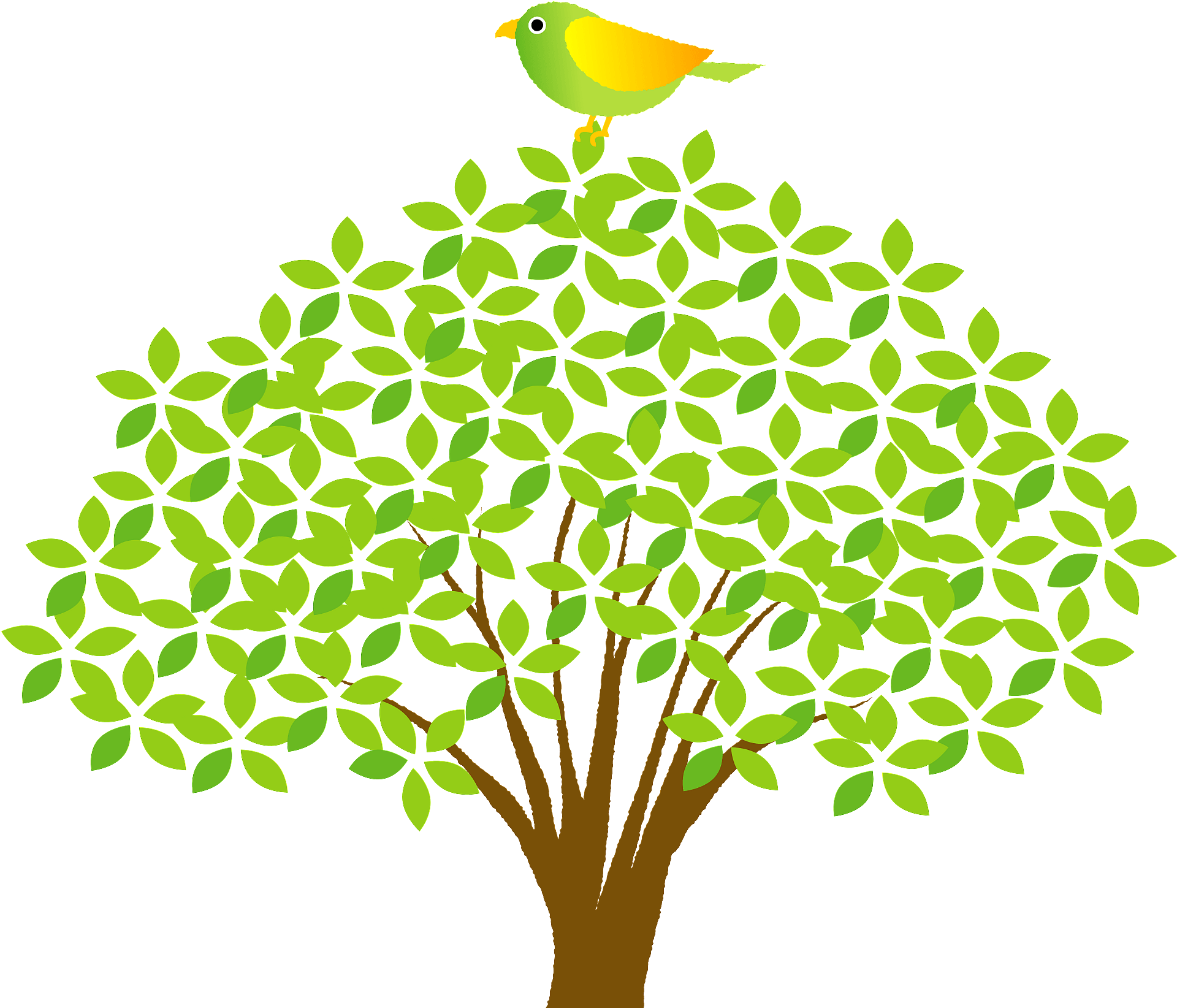 Detail Birds In A Tree Clipart Nomer 34
