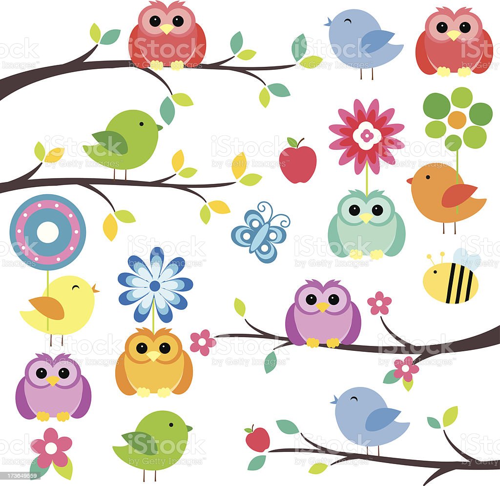 Detail Birds In Tree Clipart Nomer 15