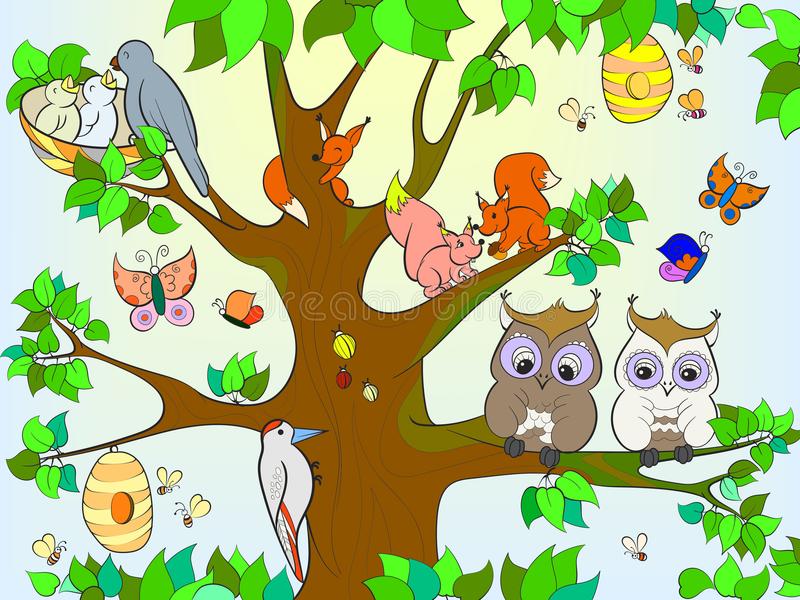 Detail Birds In Tree Clipart Nomer 18