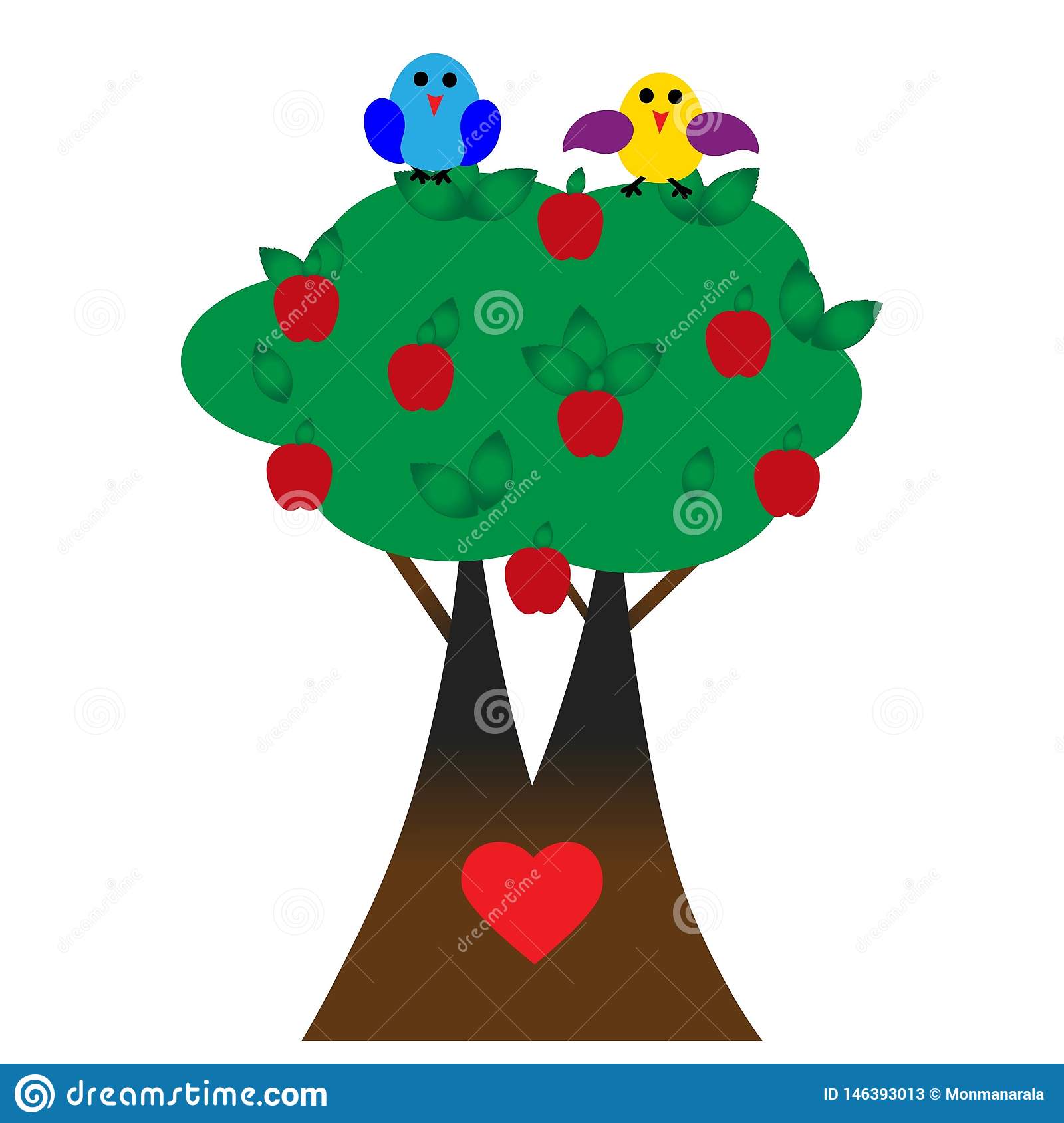 Detail Birds In Tree Clipart Nomer 9