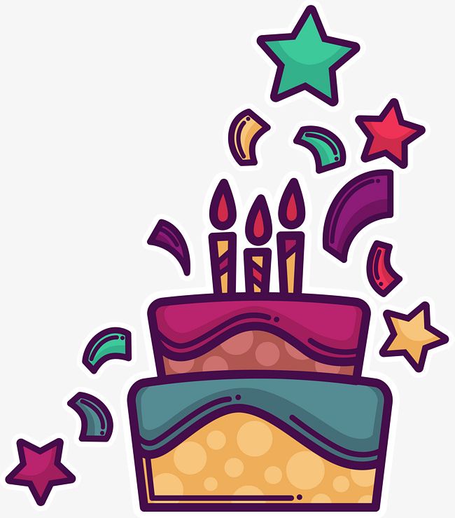 Detail Birthday Cake Cartoon Png Nomer 46