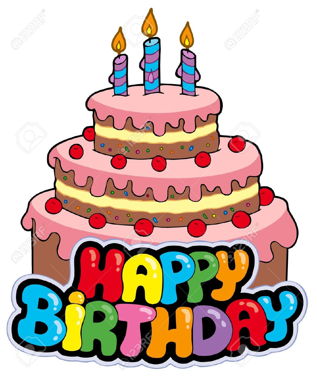 Detail Birthday Cake Clipart Nomer 3