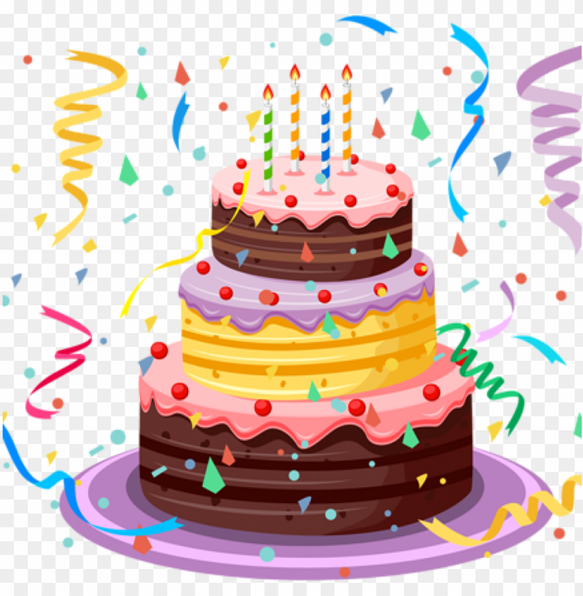 Detail Birthday Cake Clipart Transparent Background Nomer 4