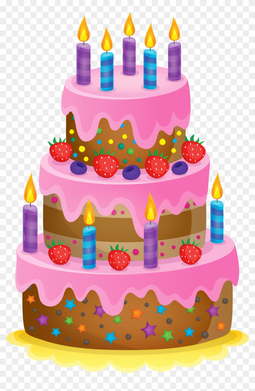 Detail Birthday Cake Clipart Transparent Background Nomer 8