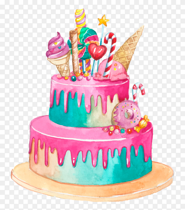 Detail Birthday Cake Transparent Png Nomer 48