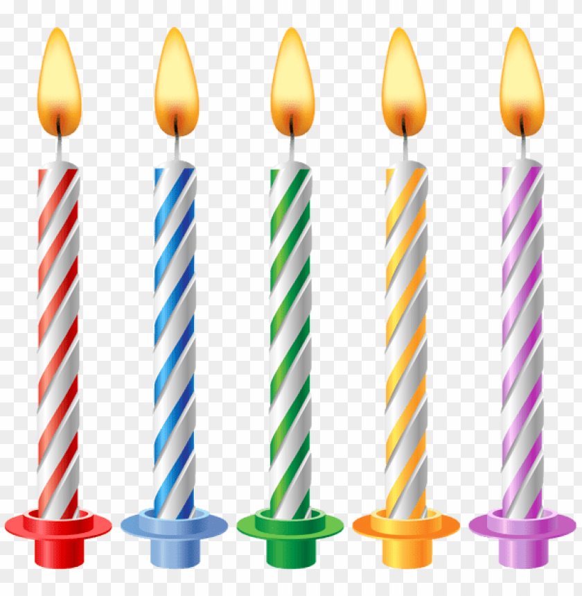 Detail Birthday Candles Transparent Background Nomer 2