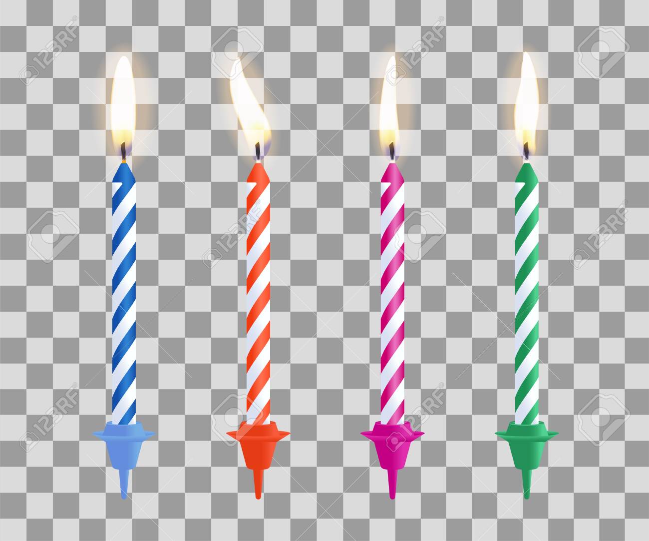 Detail Birthday Candles Transparent Background Nomer 22