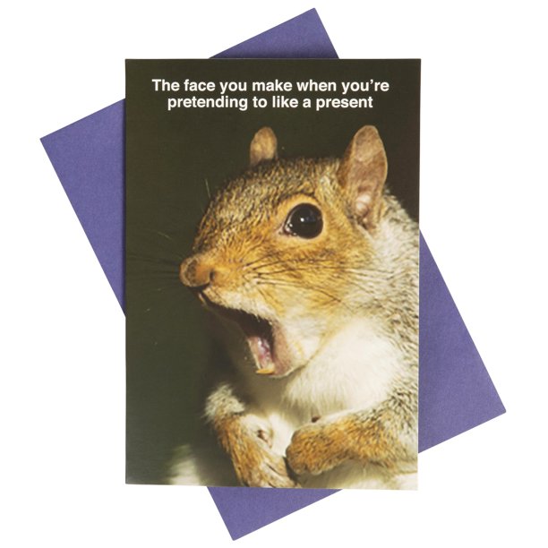 Detail Birthday Card Squirrel Nuts Nomer 54