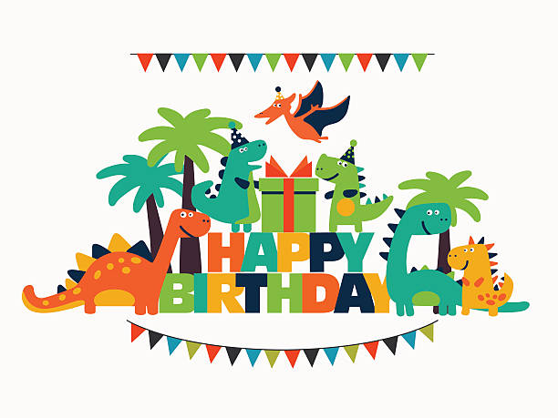 Birthday Dinosaur Clipart - KibrisPDR