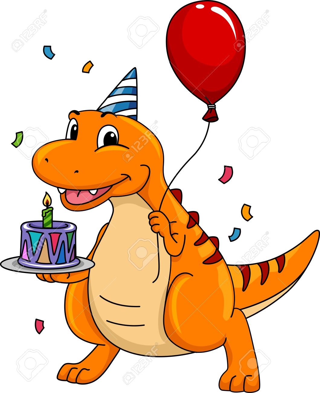 Detail Birthday Dinosaur Clipart Nomer 12