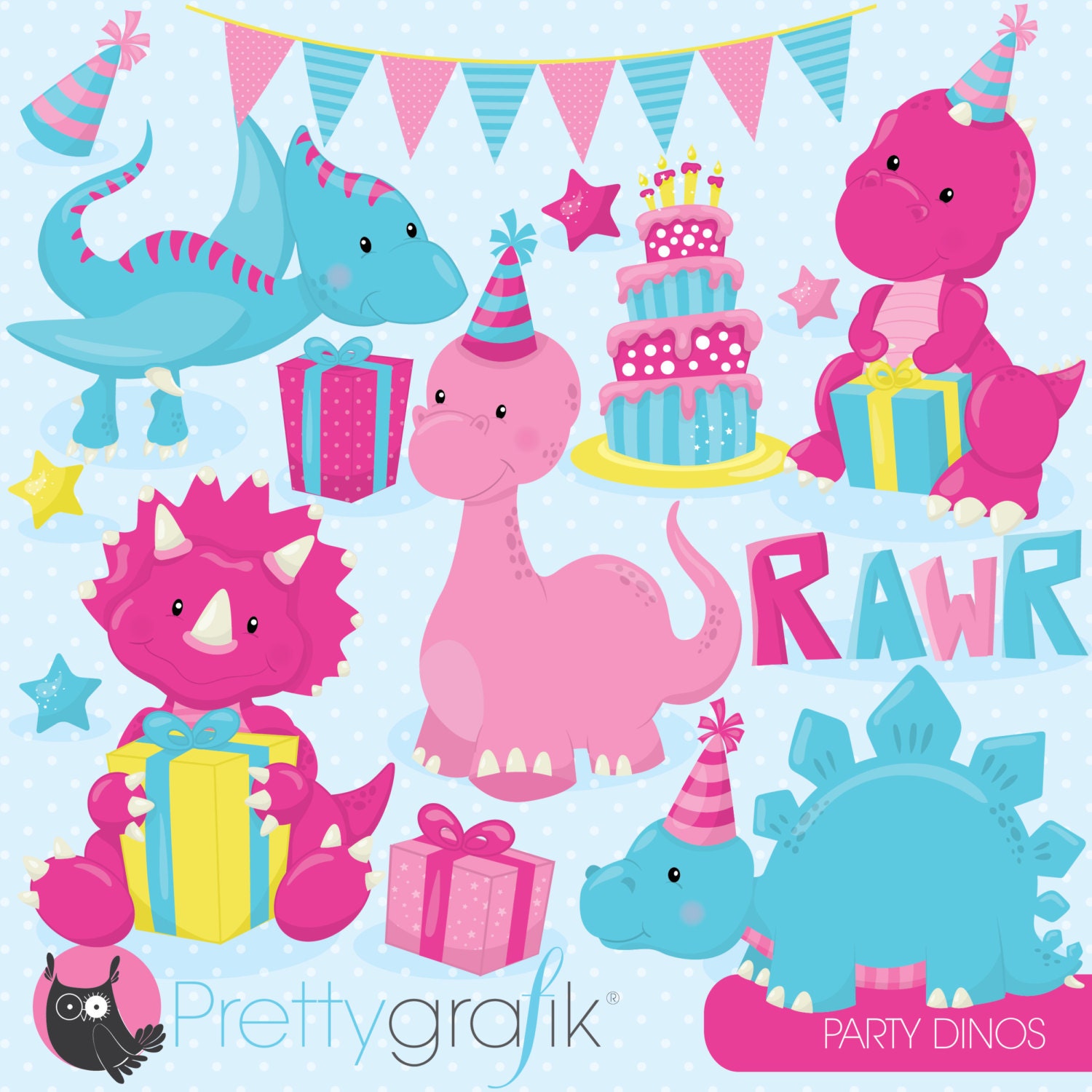 Detail Birthday Dinosaur Clipart Nomer 18