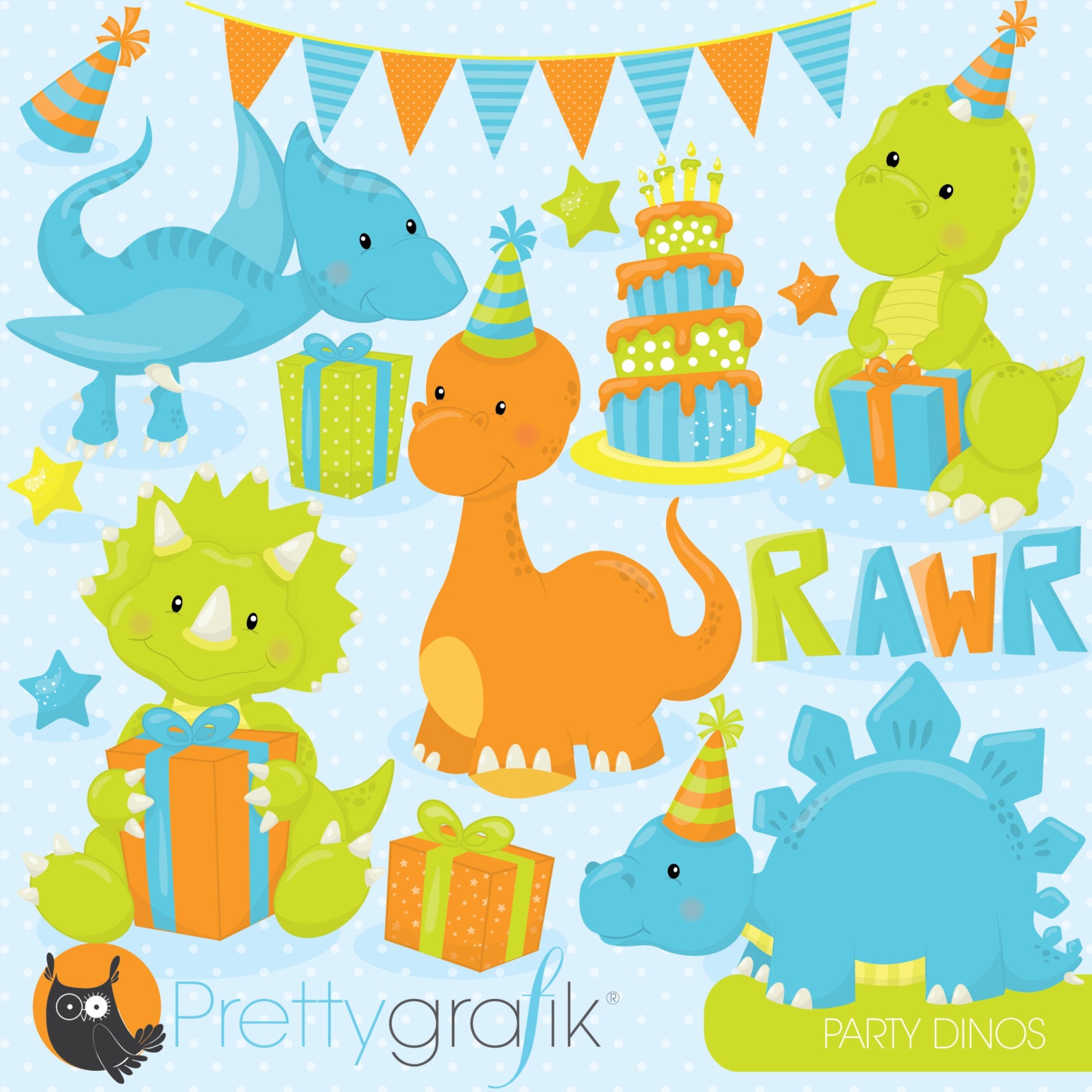 Detail Birthday Dinosaur Clipart Nomer 5