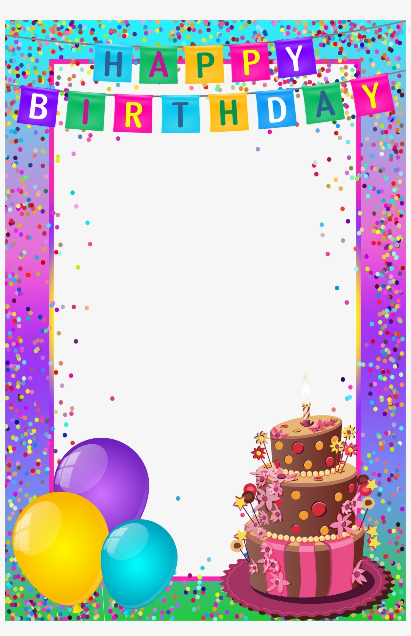 Detail Birthday Frames Png Nomer 12