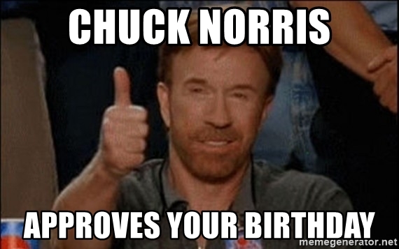 Detail Birthday Meme Chuck Norris Nomer 26