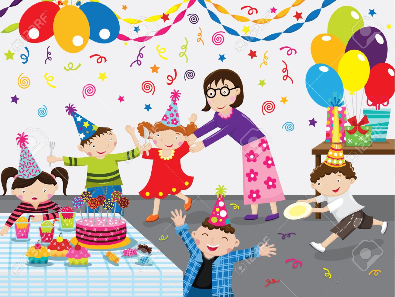 Detail Birthday Party Clipart Nomer 16