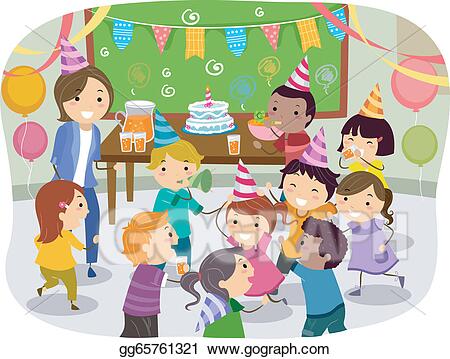 Detail Birthday Party Clipart Nomer 28