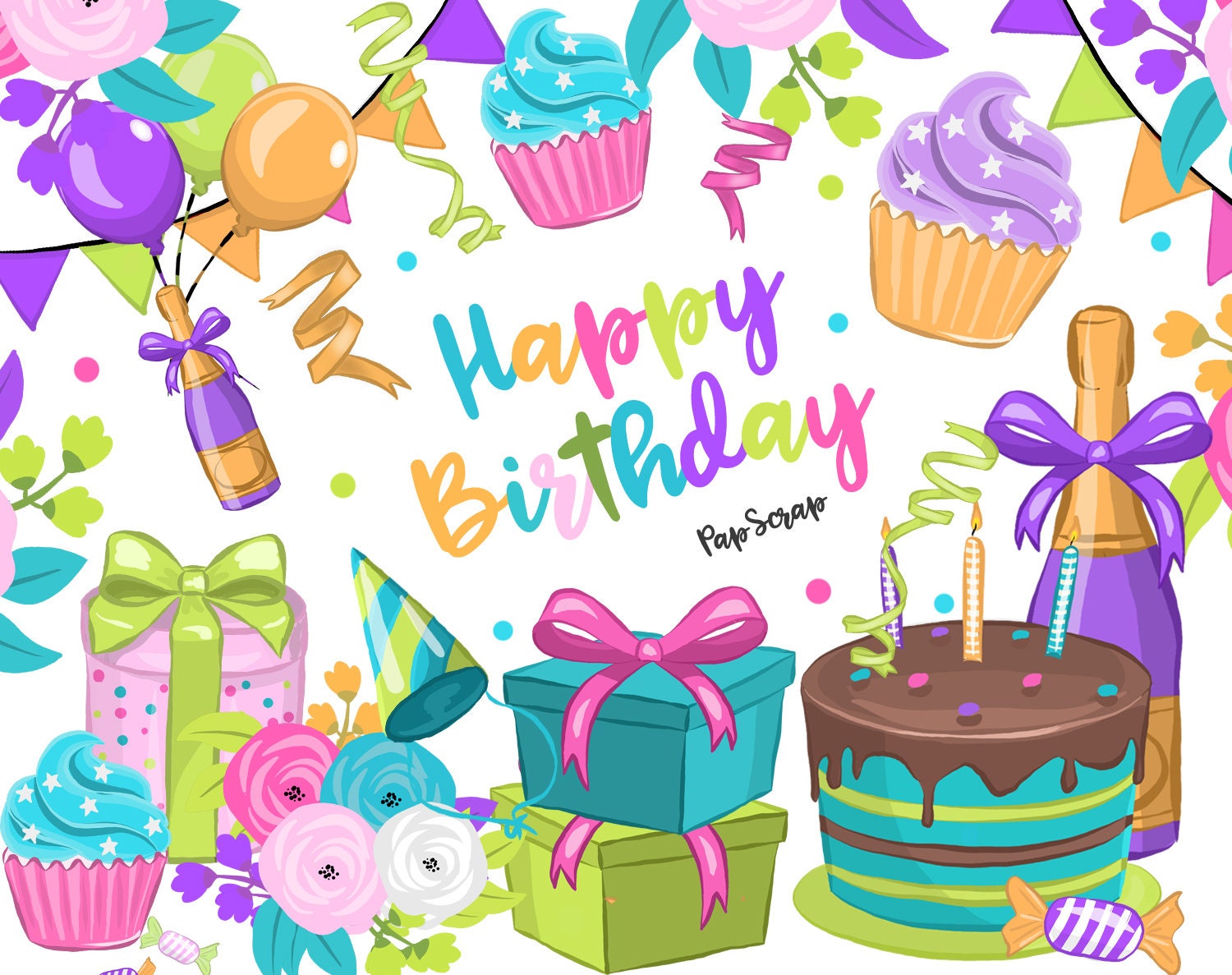 Detail Birthday Party Clipart Nomer 50