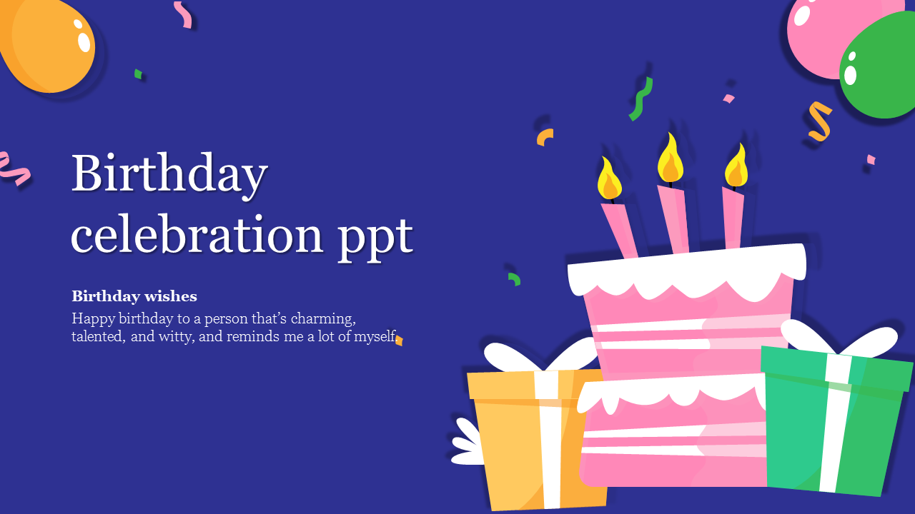 Detail Birthday Powerpoint Template Nomer 2