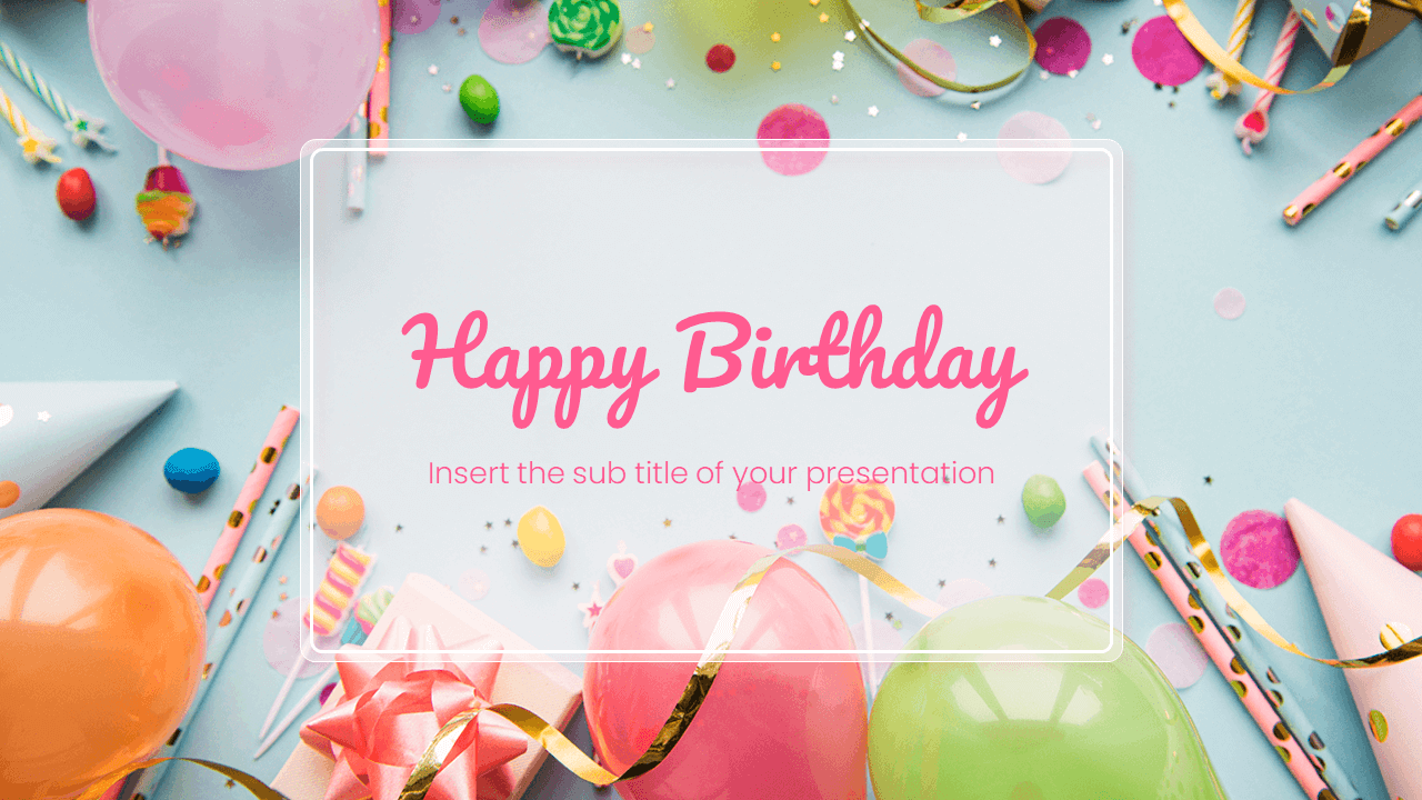Detail Birthday Powerpoint Template Nomer 9