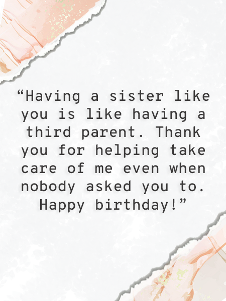 Detail Birthday Quotes For Sister Nomer 2