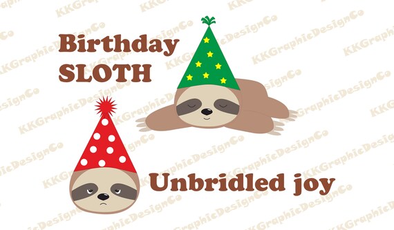 Detail Birthday Sloth Clipart Nomer 29