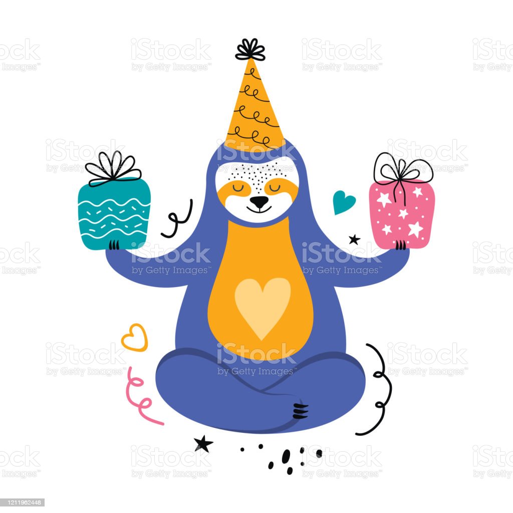 Detail Birthday Sloth Clipart Nomer 36