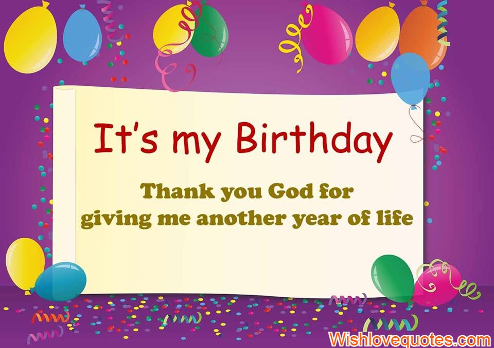 Detail Birthday Thank You Quotes To God Nomer 40